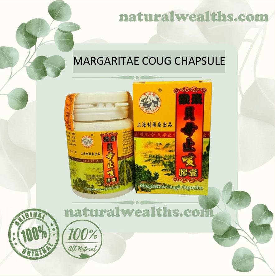 MARGARITAE COUGH CAPSULES for bronchitis, asthma, TBC Free Shipping