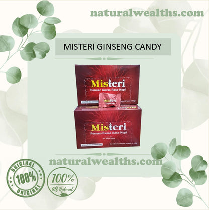 Misteri Ginseng Coffe Candy For men vitamint and suplement strong Free Shipping