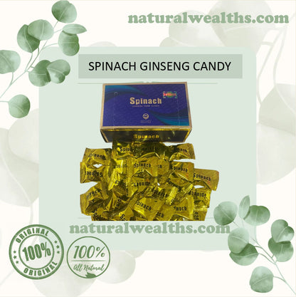 Spinach Candy Ginseng Coffee Original 1 Box 30pcs - Spinach Ginseng Herbal FREE SHIPPING