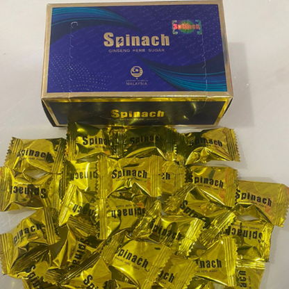 Spinach Candy Ginseng Coffee Original 1 Box 30pcs - Spinach Ginseng Herbal FREE SHIPPING